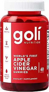 Goli Apple Cider Vinegar Gummies - Worlds First ACV Gummy with Vitamin B12, Beetroot & Pomegranate - Vegan, Non-GMO, Gluten-Free - ()