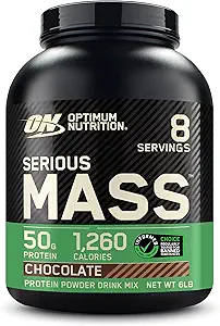 Optimum Nutrition Serious Mass, Weight Gainer Protein Powder, Mass Gainer, Vitamin C and Zinc for Immune Support, Creatine (Packaging May Vary)