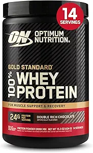 Optimum Nutrition Gold Standard 100% Whey Protein Powder, Double Rich ()